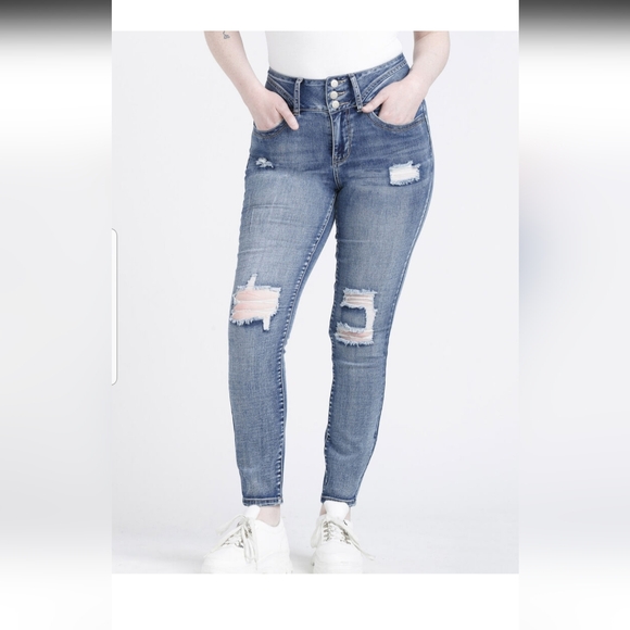 High-rise skinny jeans - Picture 1 of 8